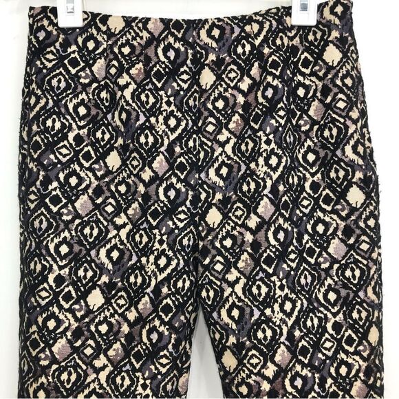 Free People Mod Crop Bootcut Pants in Metallic Black Geometric - Picture 10 of 16